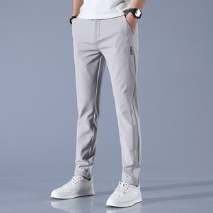 高尔夫球男士休闲裤修身弹力潮流，裤子薄款冰凉golf长裤运动男球裤