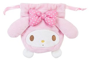  日本Sanrio My Melody美乐蒂i限量绝版超可爱公仔收纳包