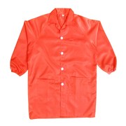 无尘服连身橙色静电衣大褂两件式制服橘红色防尘服桔色无尘衣