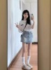 辣妹chic韩版牛仔短裙女夏季大码高腰显瘦设计感包臀半身裙子裤裙