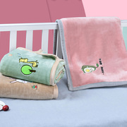 儿童毛毯婴儿盖毯春秋夏季幼儿园午睡小被子新生儿，宝宝珊瑚绒毯子