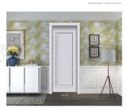 白色现代简约实木门室内门卧室门房间门套装门复合烤漆门隔音欧式