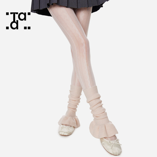 春秋薄款日系甜美lolita蕾丝，侧边竖条提花丝袜，白色性感纯欲打底裤