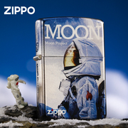 zippo打火机正版彩印月球计划宇航员，玩偶套装礼盒，送男友时尚礼物