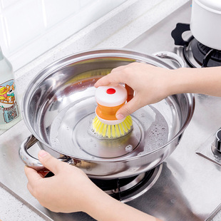 家用加液多功能清洗不粘油厨房清洁用刷洗锅擦锅洗碗刷子刷锅神器
