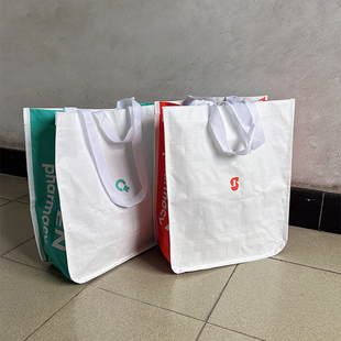 韩版文艺小清新编织袋单肩包手提袋大容量防水环保，袋购物袋收纳袋