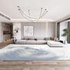 蓝色地毯客厅现代简约日式轻奢北欧茶几毯极简高级感沙发地毯卧室
