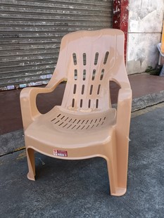 塑料加厚加大靠背椅子成人高背扶手椅可靠头躺椅沙滩椅午睡休闲椅