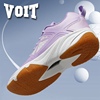 Voit/沃特夏季透气羽毛球鞋减震跑步乒乓球排球碳板运动鸳鸯女鞋