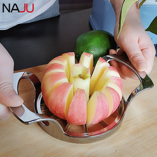 304不锈钢切水果切苹果神器切片块分，切分割去核器多功能花朵型切苹果神器切水果神器大号分果切果分割