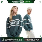香港直邮潮奢 Dickies 迪凯斯 女士 melvern 针织深色绿色毛衣