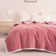 冬季保暖牛奶绒毯子床单毛毯单人宿舍学生珊瑚绒空调午睡盖毯沙发