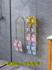 浴室拖鞋架免打孔壁挂式卫生间厕所墙壁门，后沥水叠放鞋子架置物架