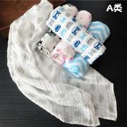 单纯生棉新婴儿棉纱裹布襁褓包巾宝宝春夏薄款盖层被双层纱巾浴巾