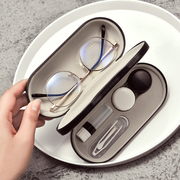 双层两用眼镜盒高级感二合一，防抗压ins便携收纳隐形眼镜美瞳盒子