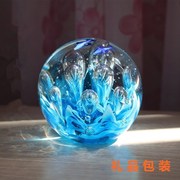 水晶球琉璃发光水母摆件手工艺品，海洋动物鱼缸造景，生日礼物送女生