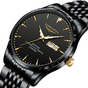 男防水品牌镂空手表机械全自动瑞士夜光商务精钢钢带日历国产腕表