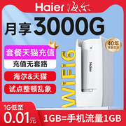 2024wifi6海尔随身wifi无线wifi移动无线wifi无限速无线网卡路由器宽带车载家用物联宿舍电脑热点wifi