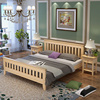 美式乡村地中海床实木床1.5米白色1.8米小户型单人床双人床经济型