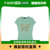 香港直发moschino莫斯奇诺女士，t恤绿色，日常柔软w4b193o-e1698-s75