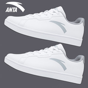 安踏男鞋板鞋2024夏季平(夏季平)板鞋，白色小白鞋运动鞋男