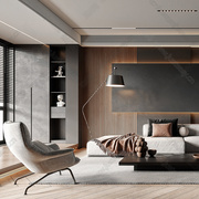 现代简约民宿极简l型布艺，沙发组合别墅，客厅设计感拐角沙发家具