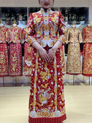 龙凤褂新娘直筒裙褂，修身显瘦中式嫁衣，高端龙凤褂超大码量身定制
