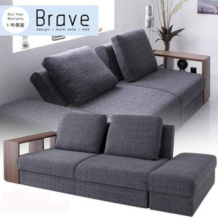 布艺沙发床可拆洗小户型储物沙发多功能两用日式可折叠沙发床组合
