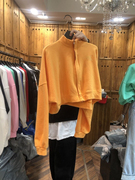 韩国东大门2023秋季新时尚(新时尚)减龄百搭休闲蝙蝠袖拉链短款卫衣外套女