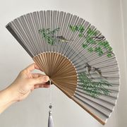 中国风古典折叠折扇，手绘扇子古装汉服，日用女式扇7寸男扇高档