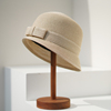 cloche钟形小礼帽女款夏天帽子，盆帽太阳帽赫本风，草帽女遮阳渔夫帽