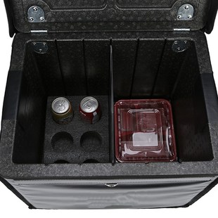 车载外卖b箱子送餐箱泡沫箱小号epp保温冷藏箱包43升箱皮冬季 加