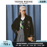 TeenieWeenie小熊女装春装学院风双排扣西装外套宽松时尚上衣