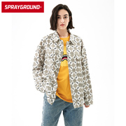 sprayground春季美式复古夹克，外套男女通勤休闲小熊潮牌上衣