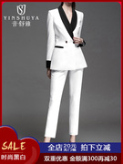正装女套装时尚干练气质白色西装工作服职场ol总裁商务职业装工装