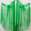 2米3绿色丝巾长款果绿色纱巾女夏超大纯色雪纺沙滩巾秋冬保暖围巾
