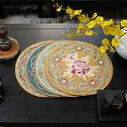 餐垫中式新中式禅意防烫杯垫，餐桌垫yg11盘子，隔热垫布杯子防热桌垫