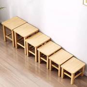 小木凳实木小板凳家用宝宝凳子门口换鞋凳木头方凳幼儿园儿童矮凳