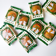 蛋黄酥月饼包装袋可爱兔子机封袋，饼干雪花酥港式冰皮月饼80g托底