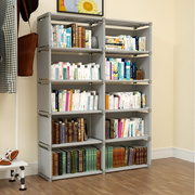 简易书架落地书柜置物架，学生宿舍家用书桌，收纳大容量窄小组合柜