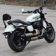 定制适用qj闪350摩托车靠背司机靠背，折叠后靠背qj350-12e伸缩靠背