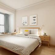 纯色墙纸现代简约卧室，素色客厅米黄色书房餐厅，背景温馨鹅黄色壁纸