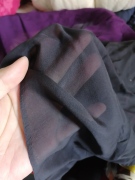 8姆米纯黑色薄款半透桑，蚕丝真丝雪纺面料，设计师衬衫裙布料140宽幅