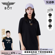 BOYLONDON春夏24男女同款短袖爱心弓箭设计感潮牌T恤N01013