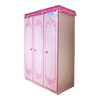 儿童衣柜三门南瓜马车床(马车床，)配套女孩公主，房儿童家具套装组合粉色储物
