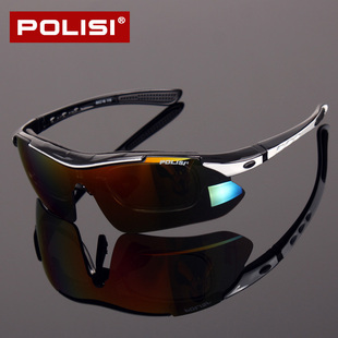 POLISI专业骑行眼镜近视男女偏光防风自行车眼镜马拉松跑步护目镜