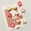 照片留言白板贴小清新桃花花朵磁性贴田园风创意冰箱贴固定