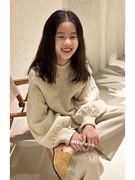 韩国童装甜美女孩针织衫洋气女童秋冬装2023儿童时尚百搭毛衣