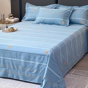 韩版圆角花边加厚纯棉床单，单件全棉磨毛被单加大2米床垫单1.5m1.8