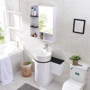 现代简约pvc浴室柜组合卫生间，洗手洗脸盆落地卫浴柜小户型挂墙式